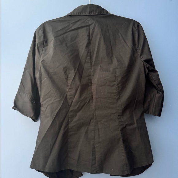 New York & Company Women’s Black Button-Down Shirt - Picture 2 of 3